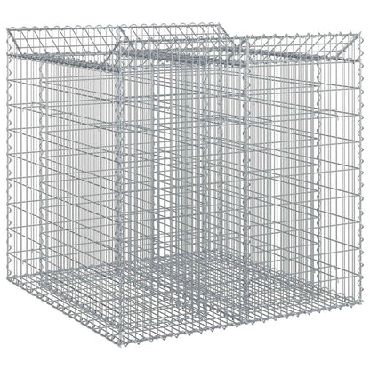 Gabionen-Hochbeet 2 stk. 100 x 100 x 100 cm Verzinkter Stahl
