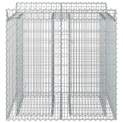 Gabionen-Hochbeet 2 stk. 100 x 100 x 100 cm Verzinkter Stahl