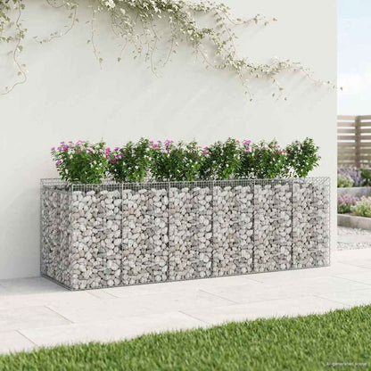 Gabionen-Hochbeet 3 stk. 300 x 100 x 100 cm Verzinkter Stahl