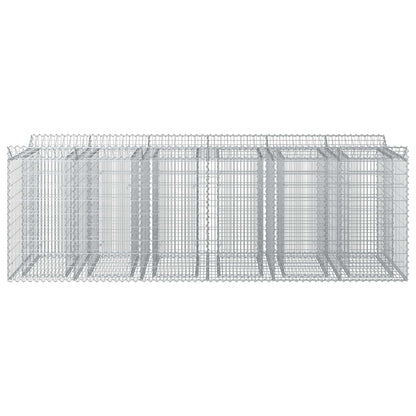 Gabionen-Hochbeet 3 stk. 300 x 100 x 100 cm Verzinkter Stahl