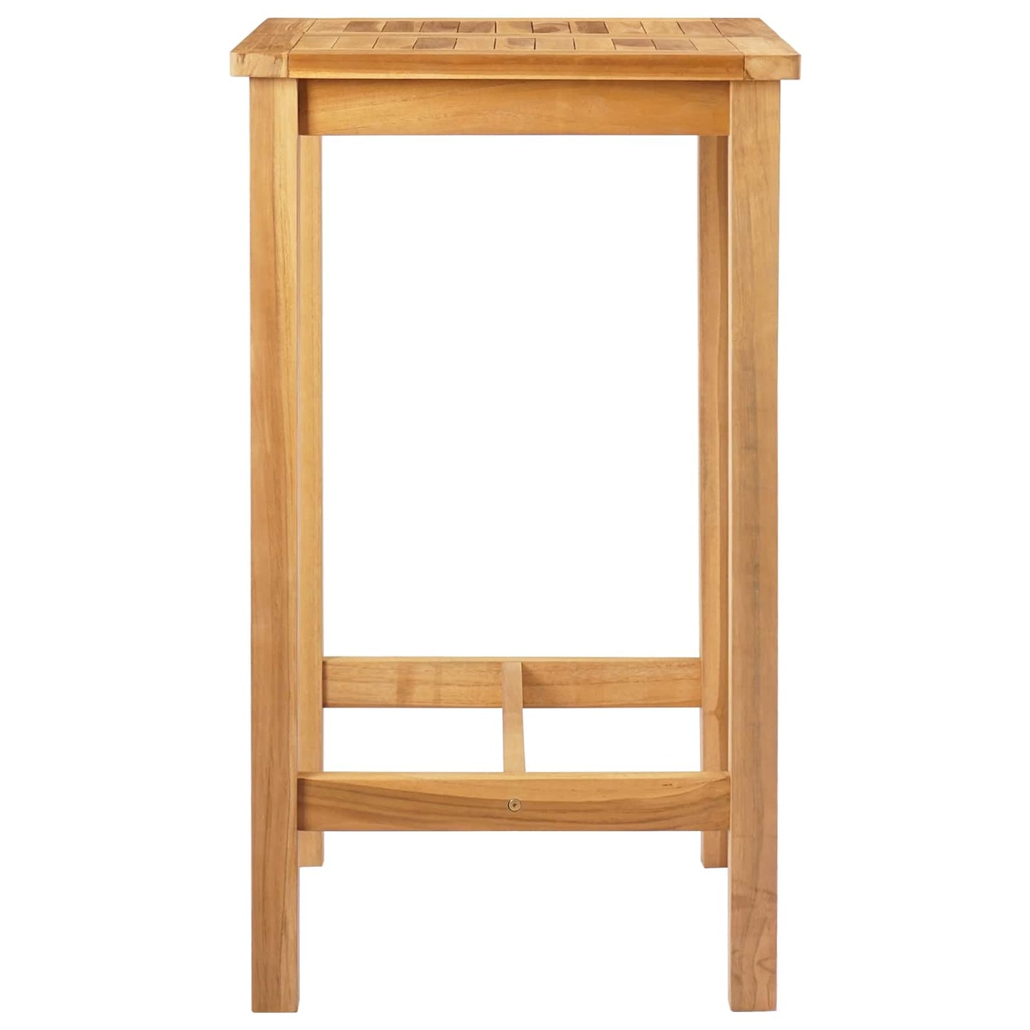 Bartisch Natur 60 x 60 x 105 cm Massiv-Teak