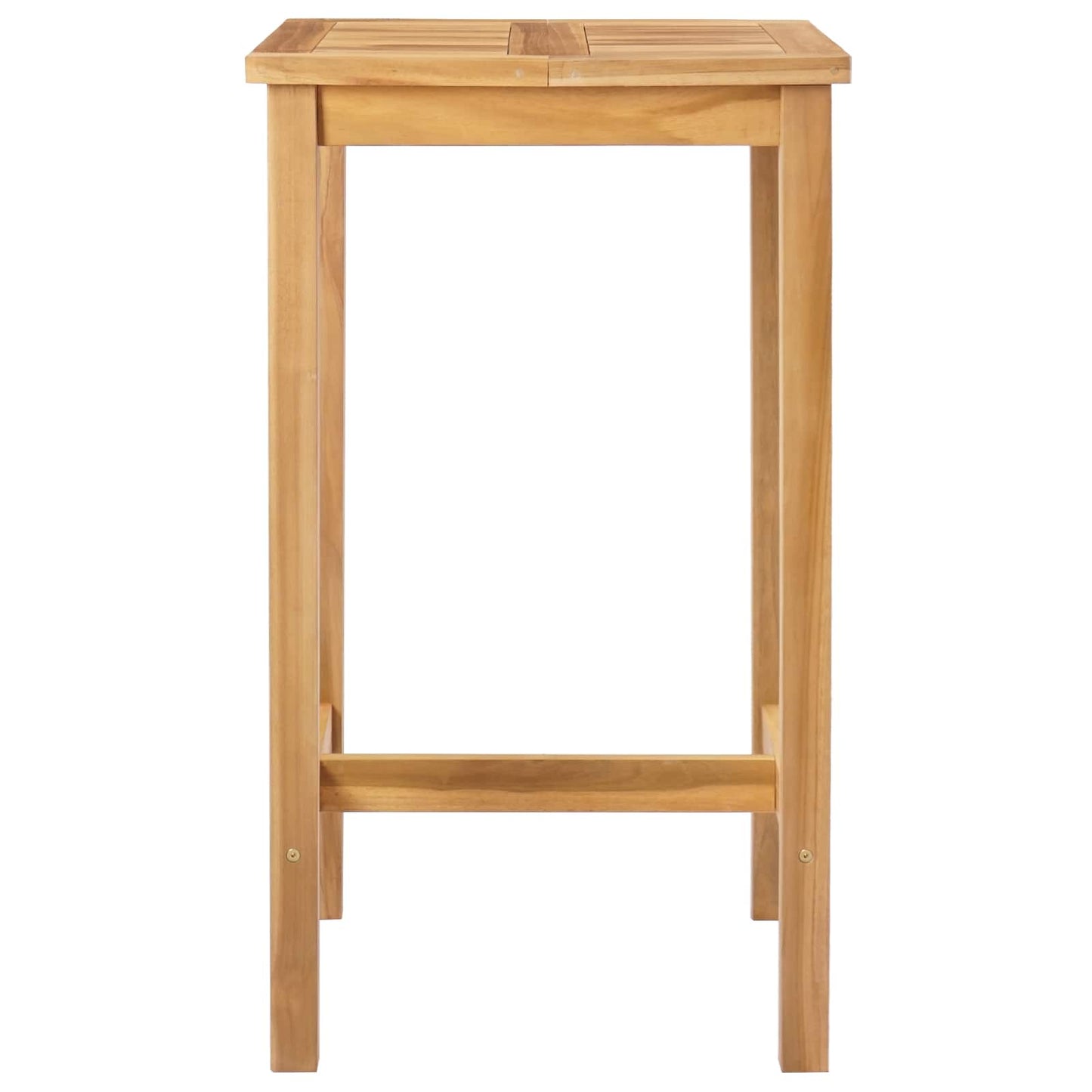 Bartisch Natur 60 x 60 x 105 cm Massiv-Teak