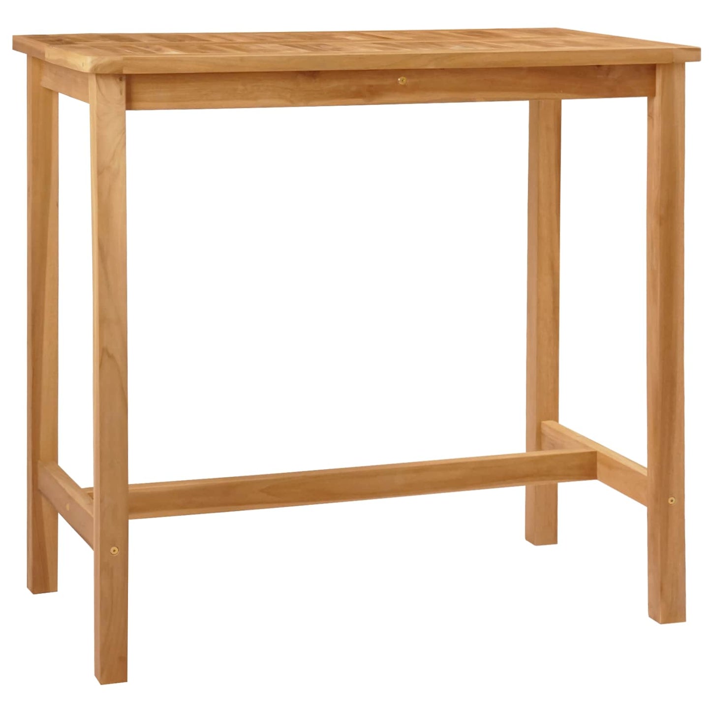 Bartisch Natur 110 x 60 x 105 cm Massiv-Teak