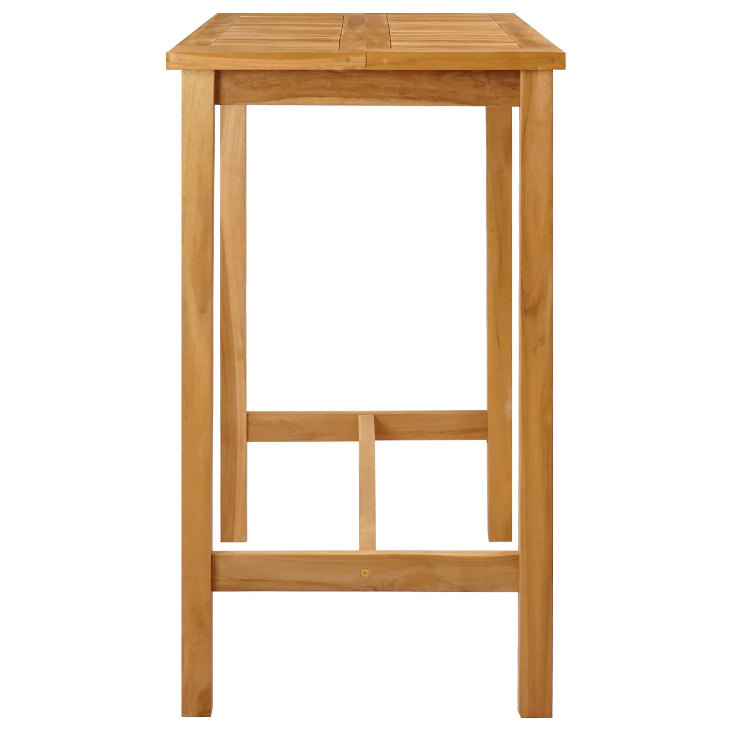 Bartisch Natur 110 x 60 x 105 cm Massiv-Teak