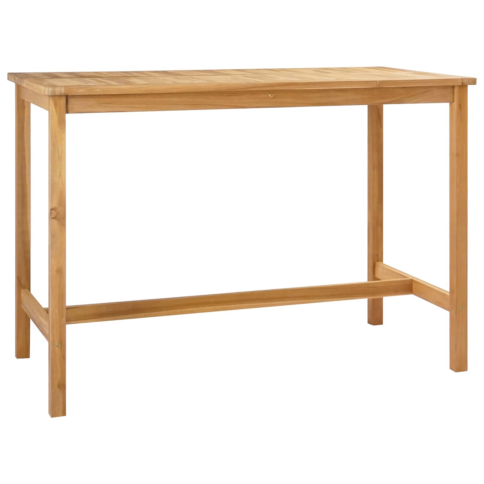 Bartisch Natur 150 x 75 x 105 cm Massivholz Teak