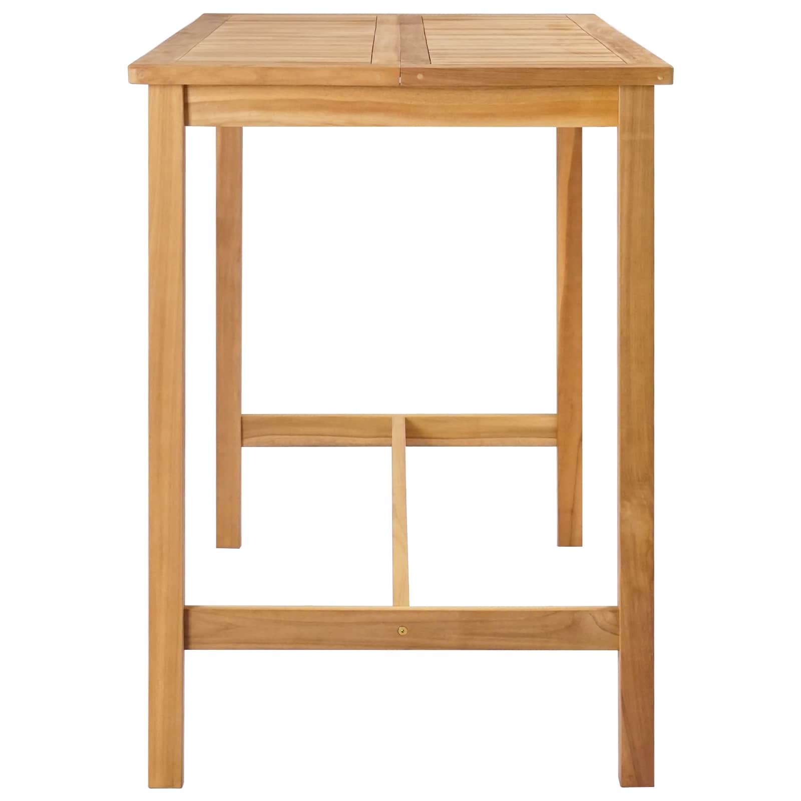 Bartisch Natur 150 x 75 x 105 cm Massivholz Teak