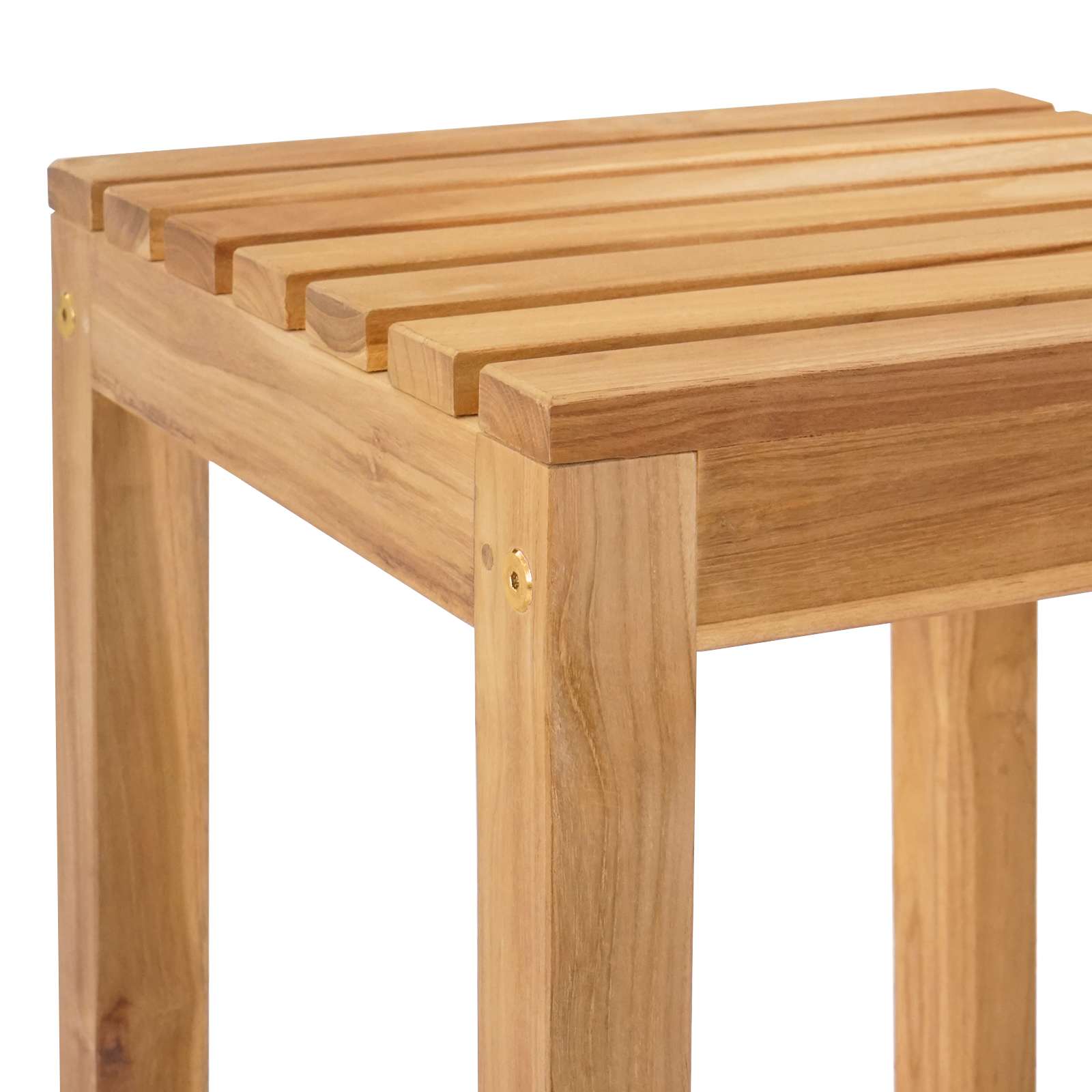 Barhocker 4 stk. Natur Massivholz Teak