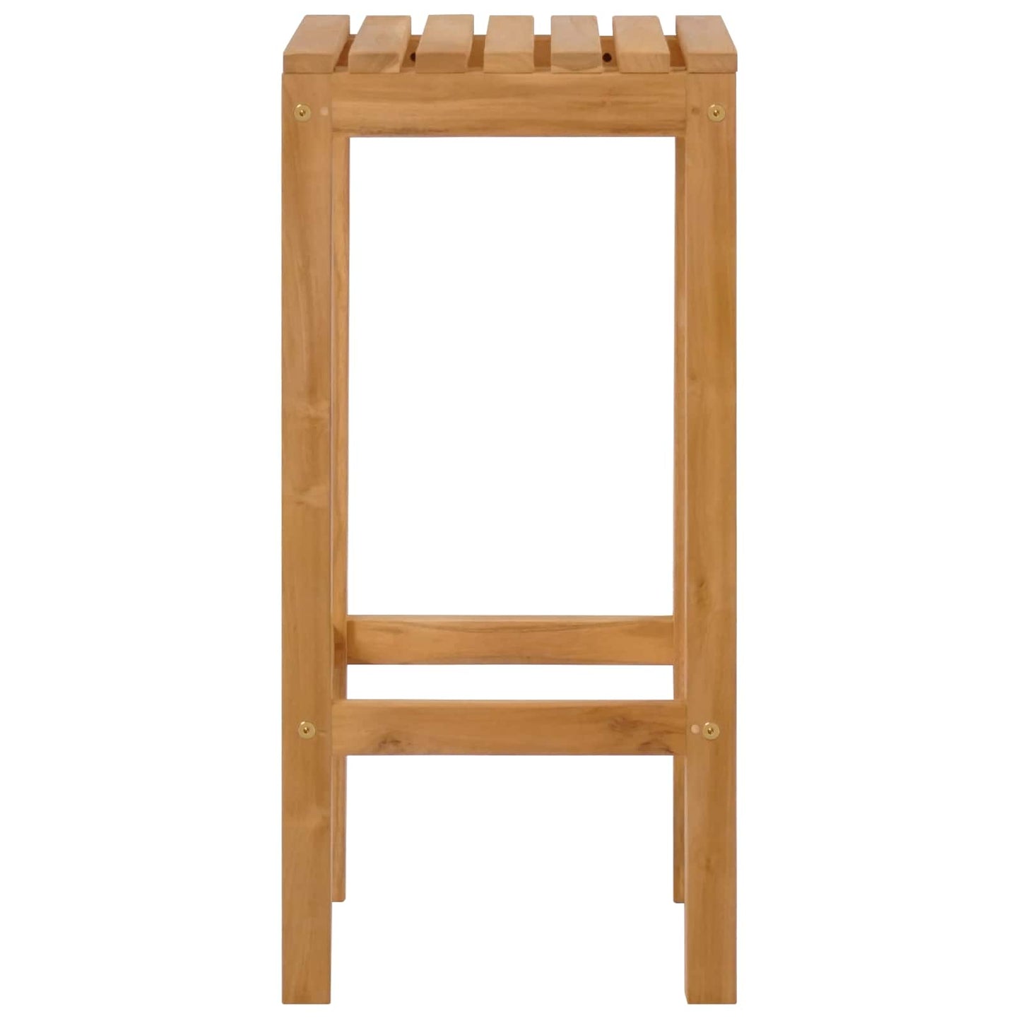 Barhocker 4 stk. Natur Massivholz Teak