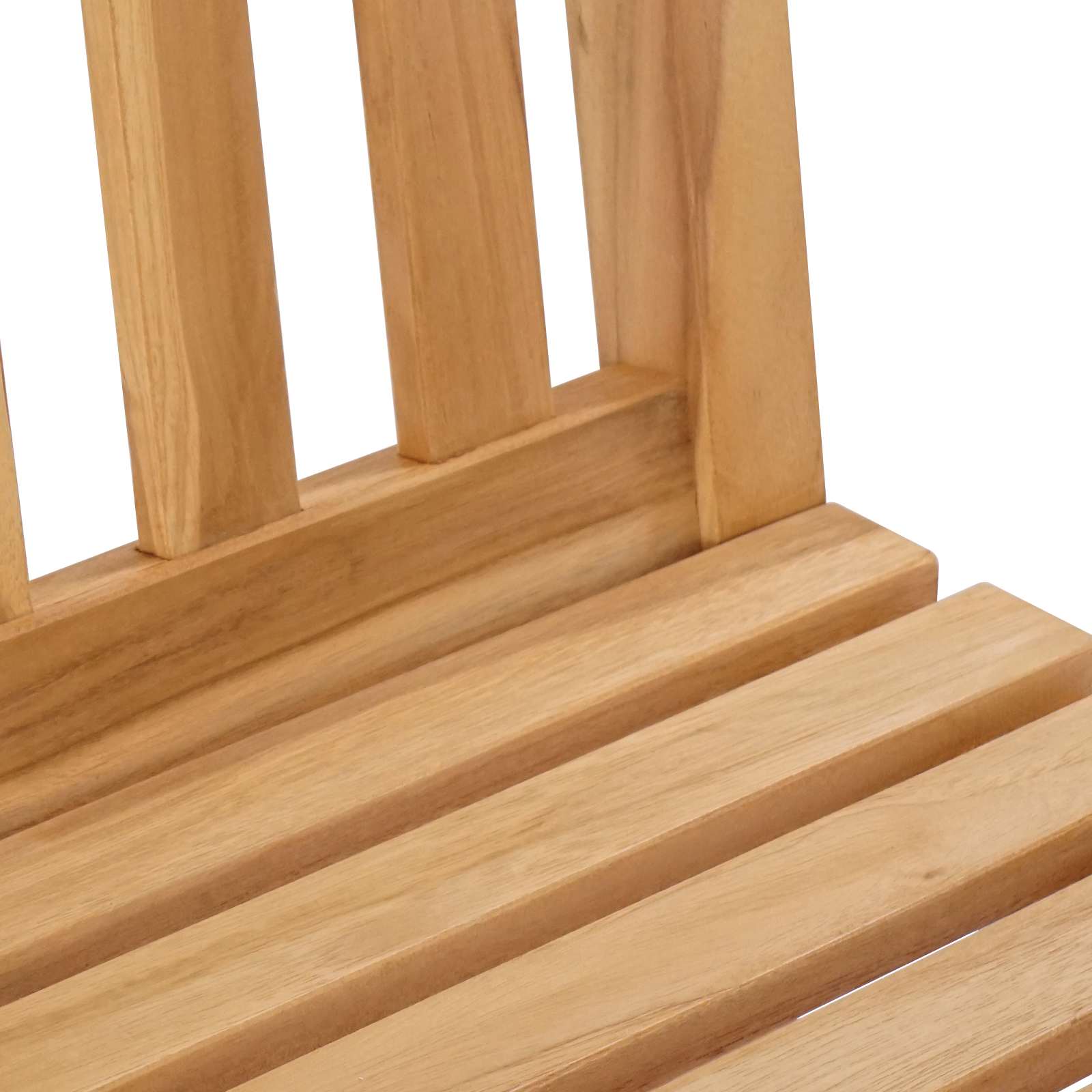 Barhocker 2 stk. Natur Massivholz Teak