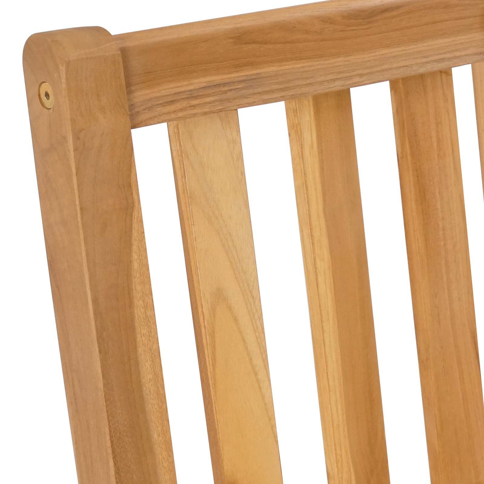 Barhocker 2 stk. Natur Massivholz Teak