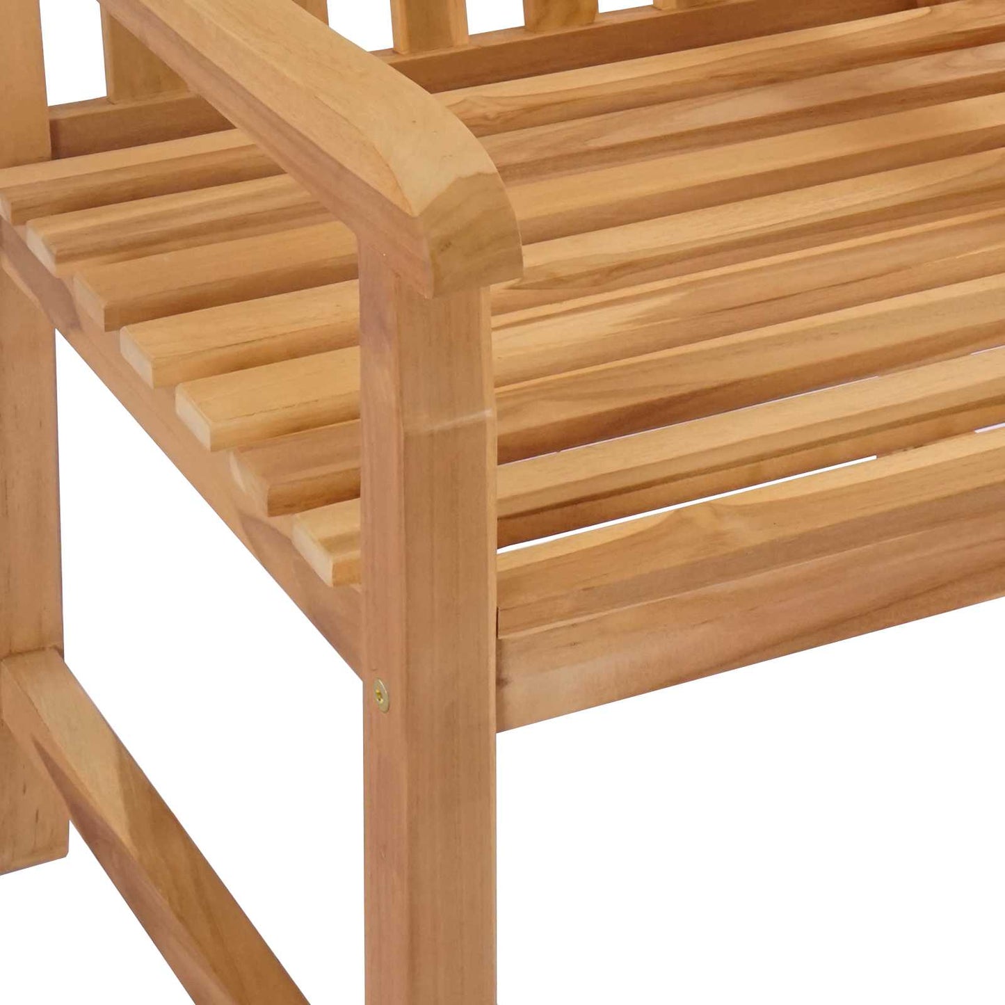 Handgeschnitzter Rosenstuhl 2 stk. Natur Massivholz Teak