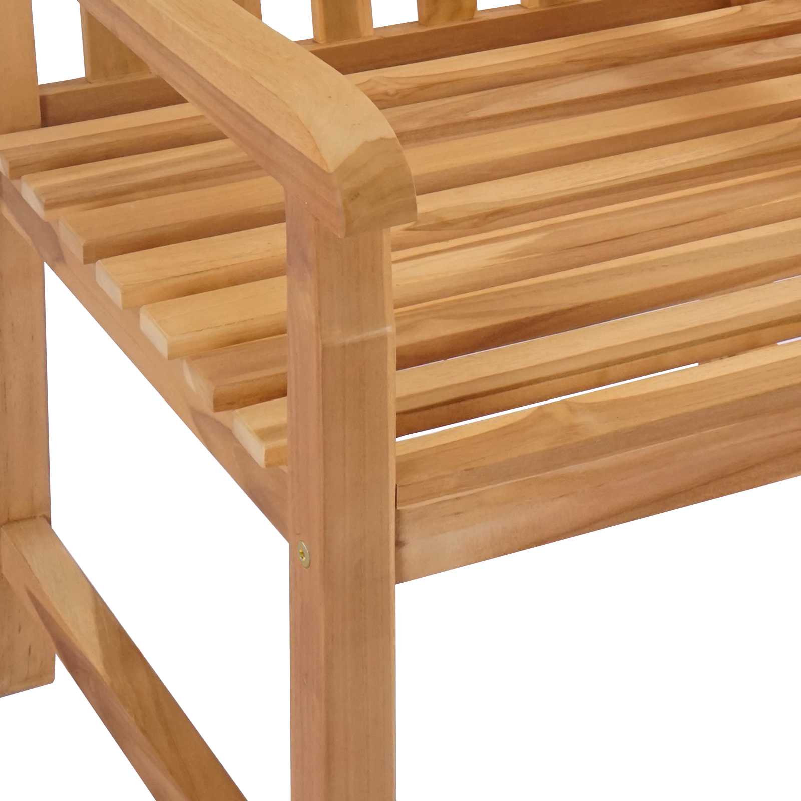 Handgeschnitzter Rosenstuhl 2 stk. Natur Massivholz Teak