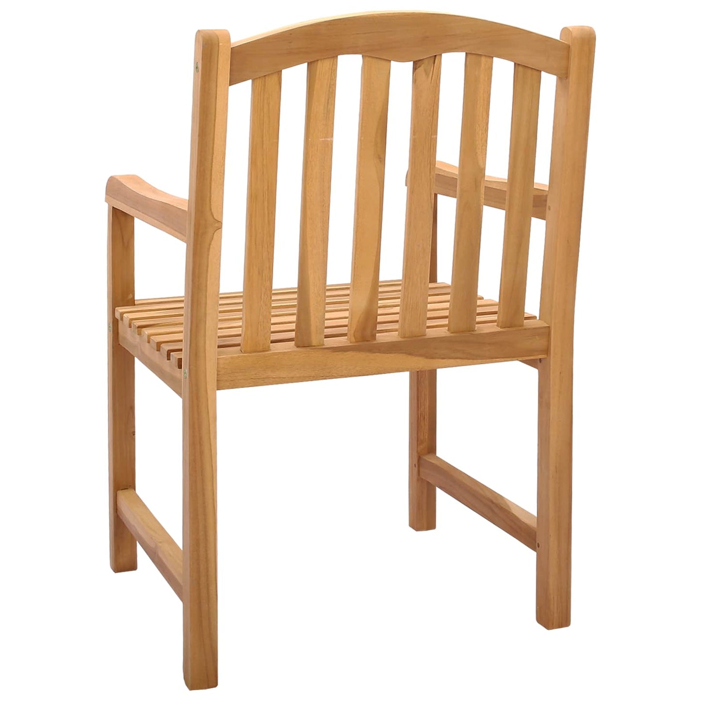 Handgeschnitzter Rosenstuhl 2 stk. Natur Massivholz Teak