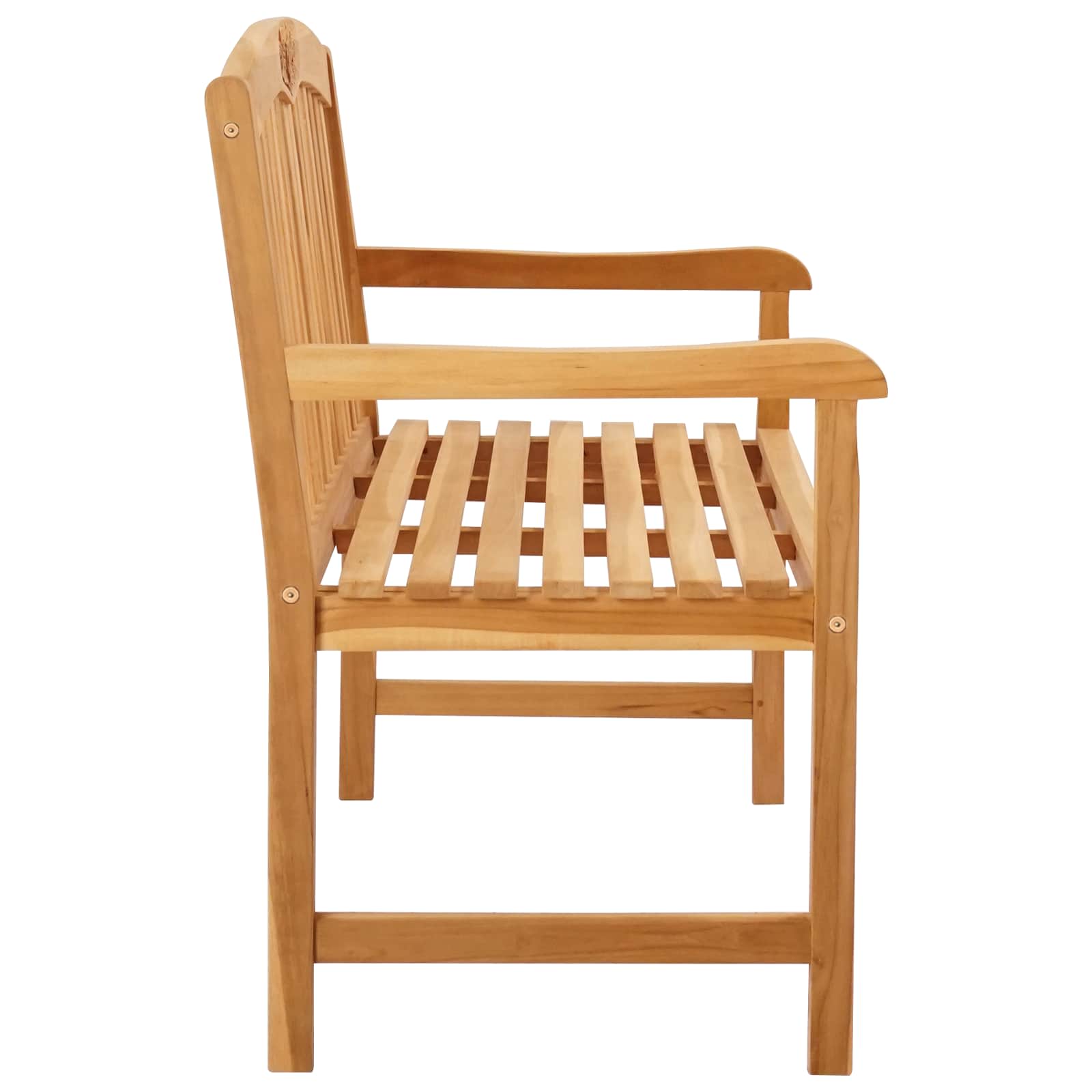 Handgefertigte Rosenbank 114 x 60,5 x 95 cm Massivholz Teak
