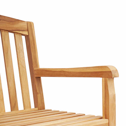 Handgefertigte Rosenbank 180 x 61 x 90 cm Massivholz Teak Natur