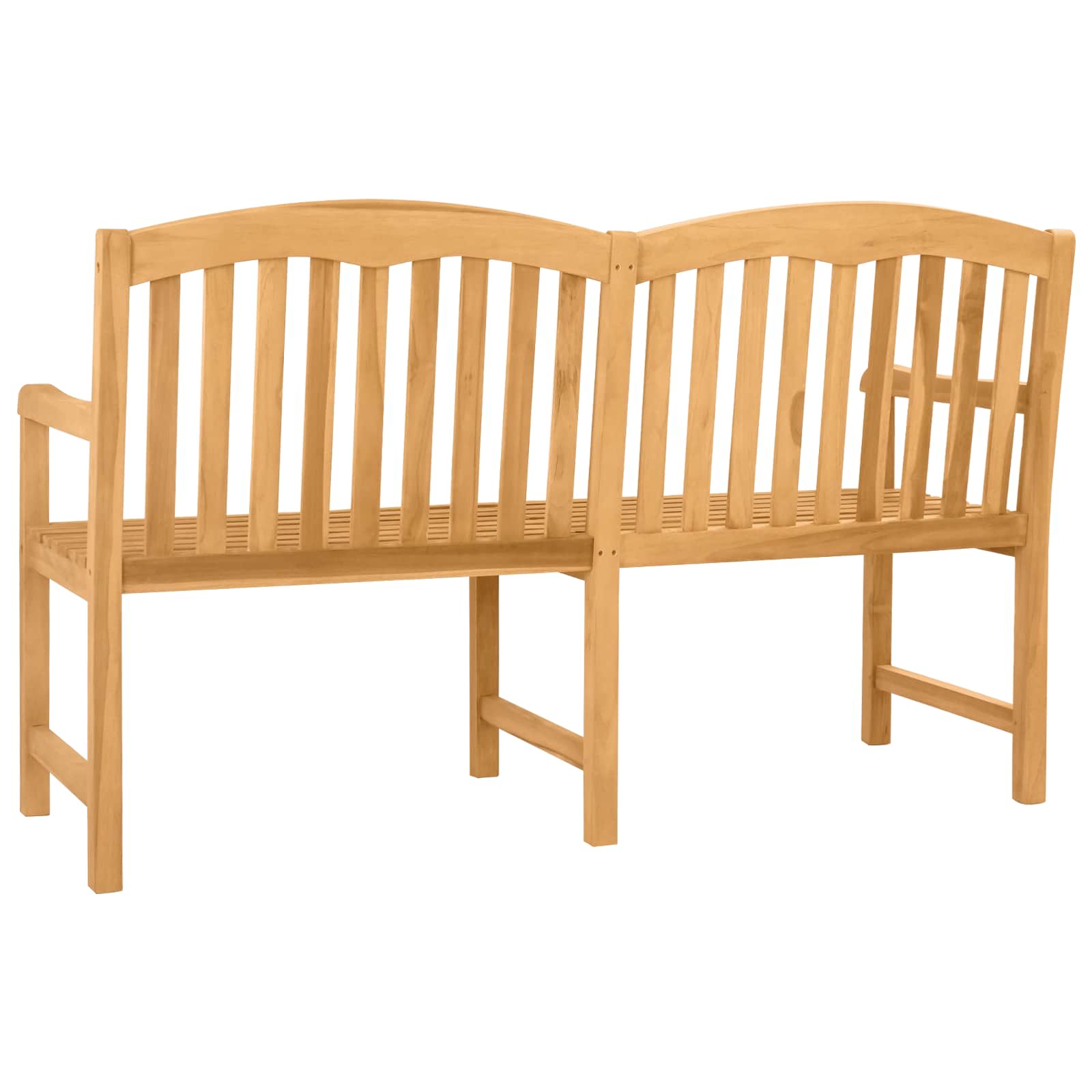 Handgefertigte Rosenbank 179,5 x 61 x 90 cm Massivholz Teak