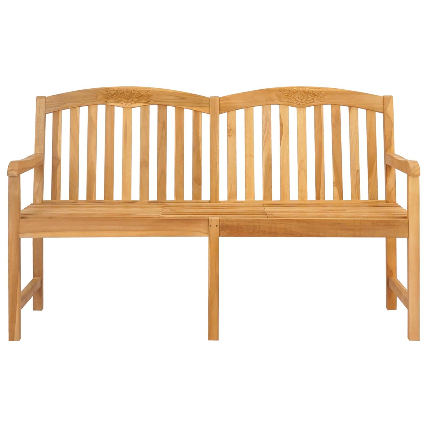 Handgefertigte Rosenbank 150,5 x 60 x 95 cm Massivholz Teak