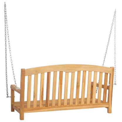 Schaukelbank Rose 114 x 61 x 61,5 cm Massivholz Teak Natur