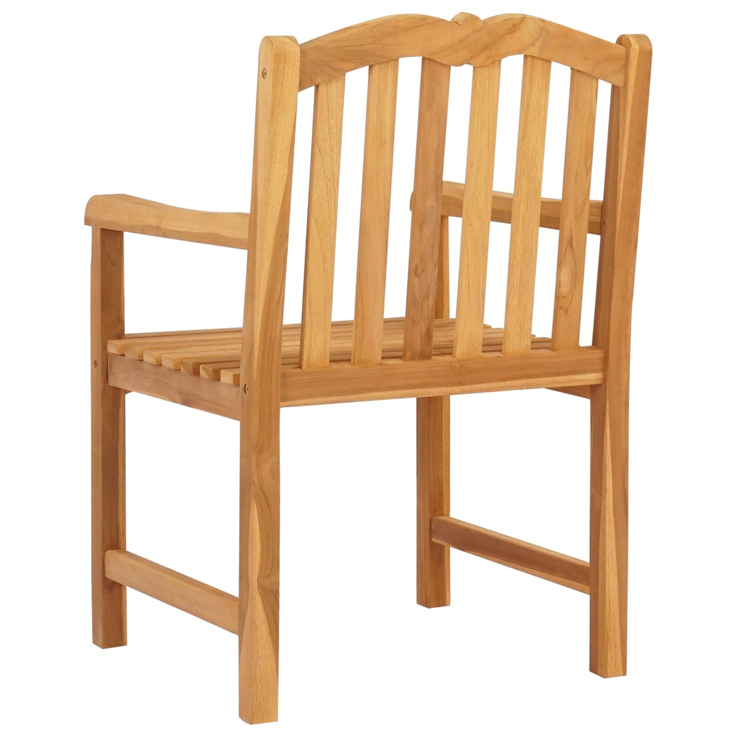Handgeschnitzter Rosenstuhl 2 stk. Natur Massivholz Teak