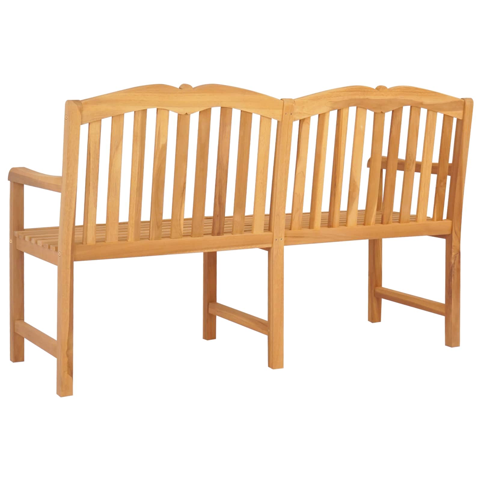Handgeschnitzte Muschel-Bank 150 x 60,5 x 95 cm Massivholz Teak