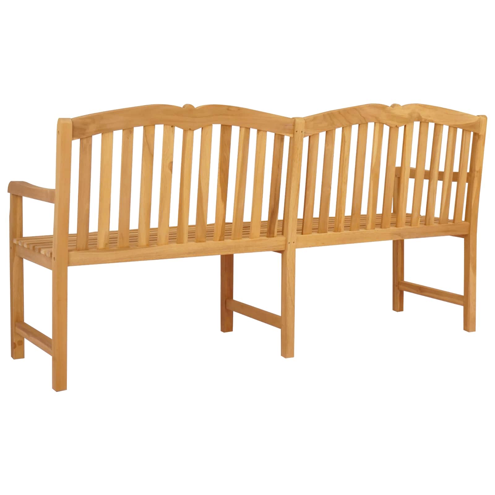 Handgefertigte Rosenbank 180,5 x 60 x 96 cm Massivholz Teak