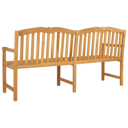 Handgeschnitzte Muschelbank 180 x 60 x 96 cm Massivholz Teak