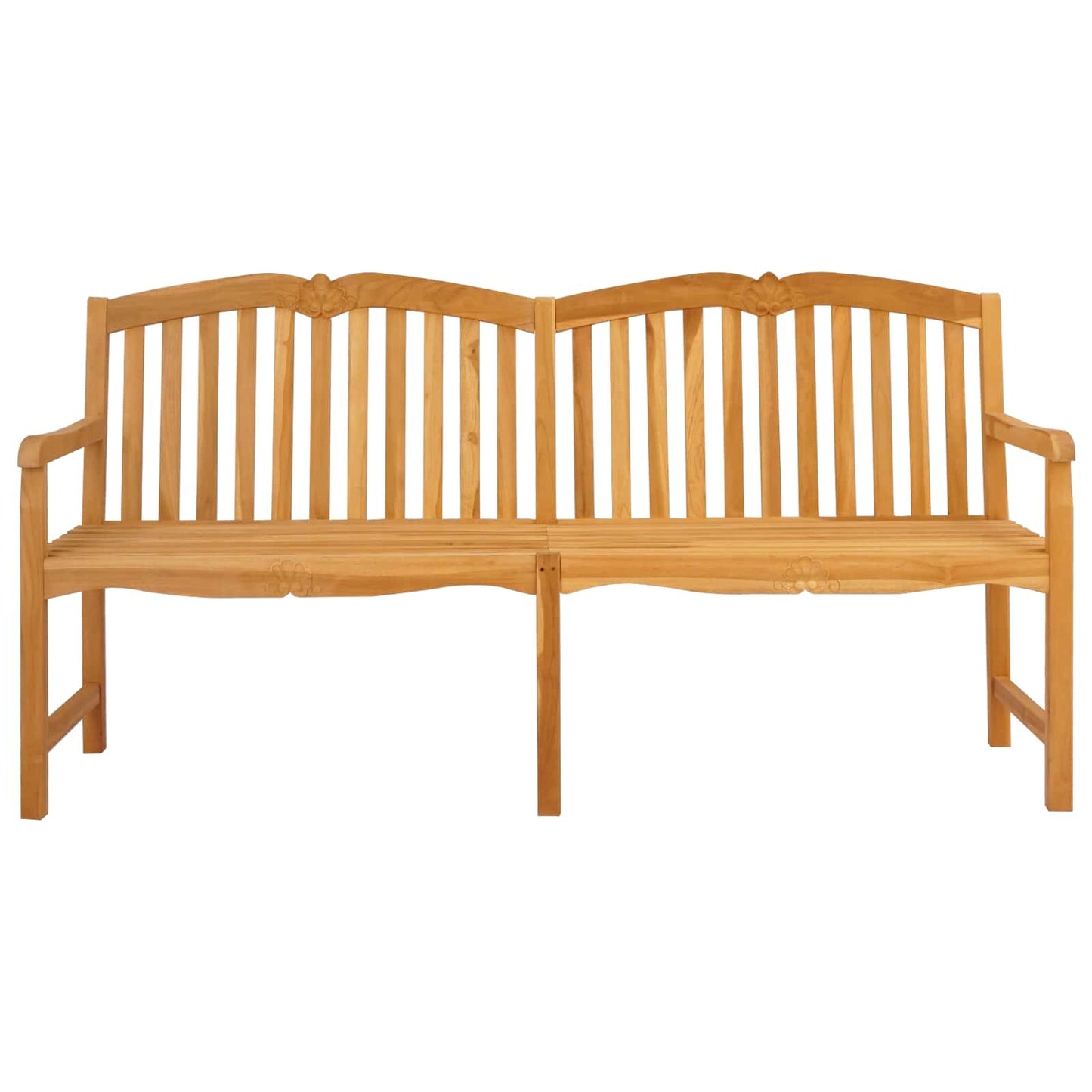 Handgefertigte Rosenbank 180,5 x 60 x 96 cm Massivholz Teak