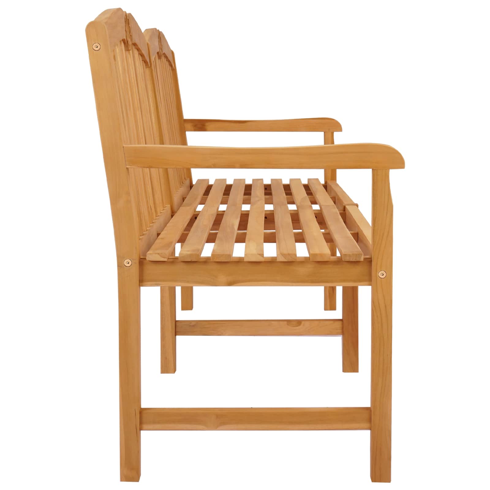 Handgefertigte Rosenbank 180,5 x 60 x 96 cm Massivholz Teak