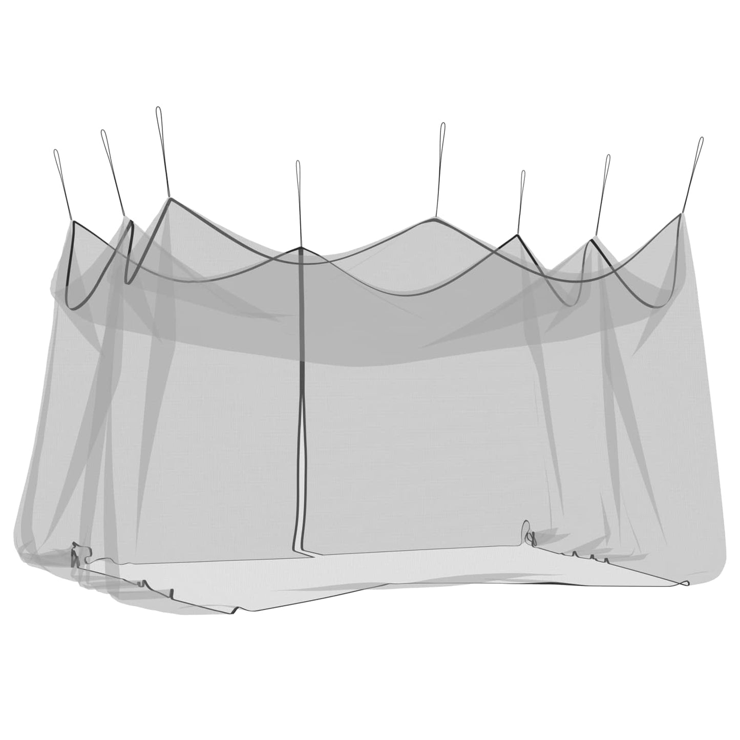 Garten Moskitoschutznetz 220 Mesh Schwarz 3 x 4,5 x 2,5 m