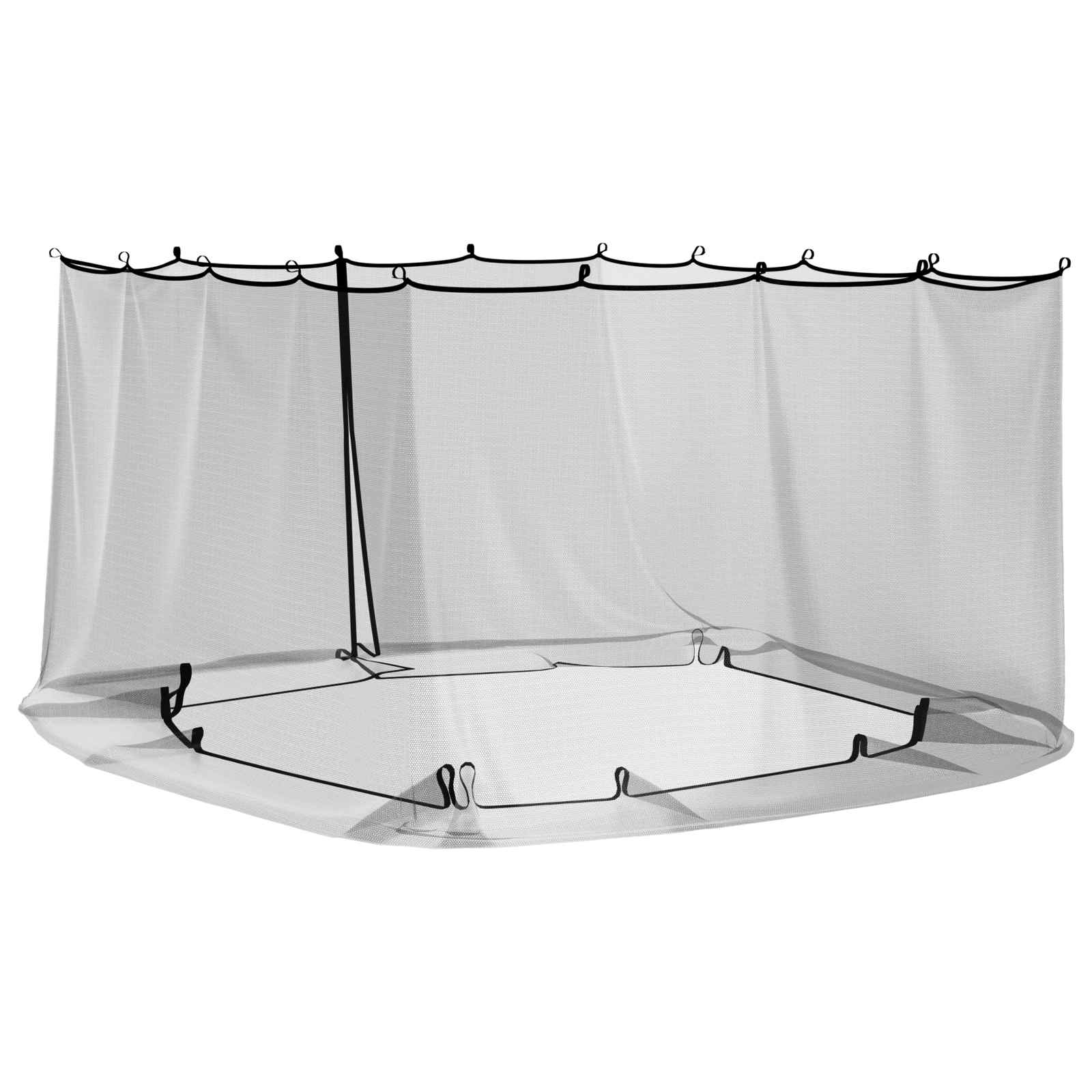 Moskito-Netz für Pavillon 220 Mesh Schwarz 3,6 x 3,6 x 2 m
