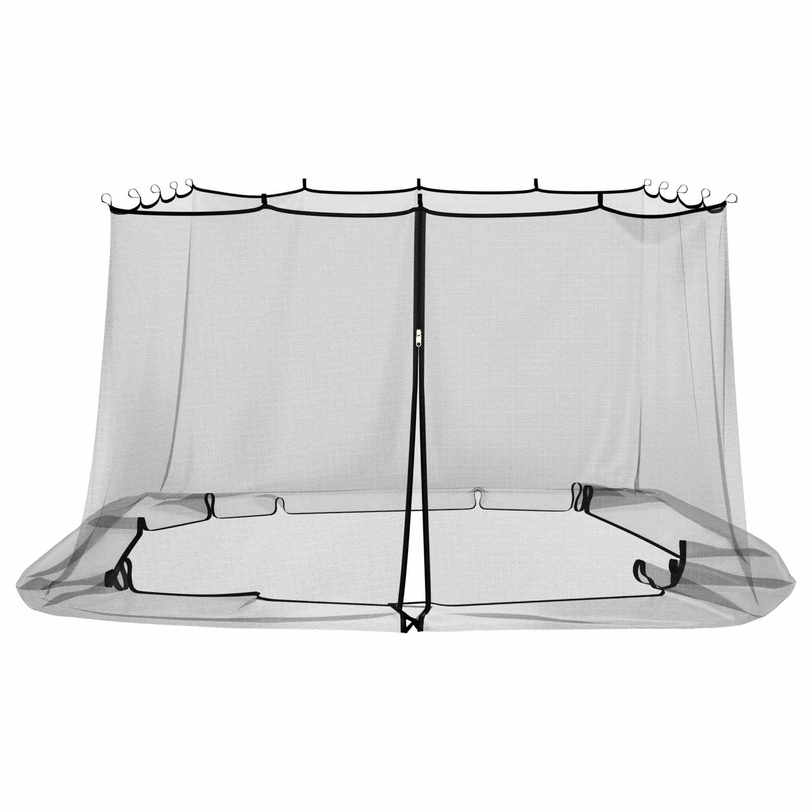 Moskito-Netz für Pavillon 220 Mesh Schwarz 3,6 x 3,6 x 2 m