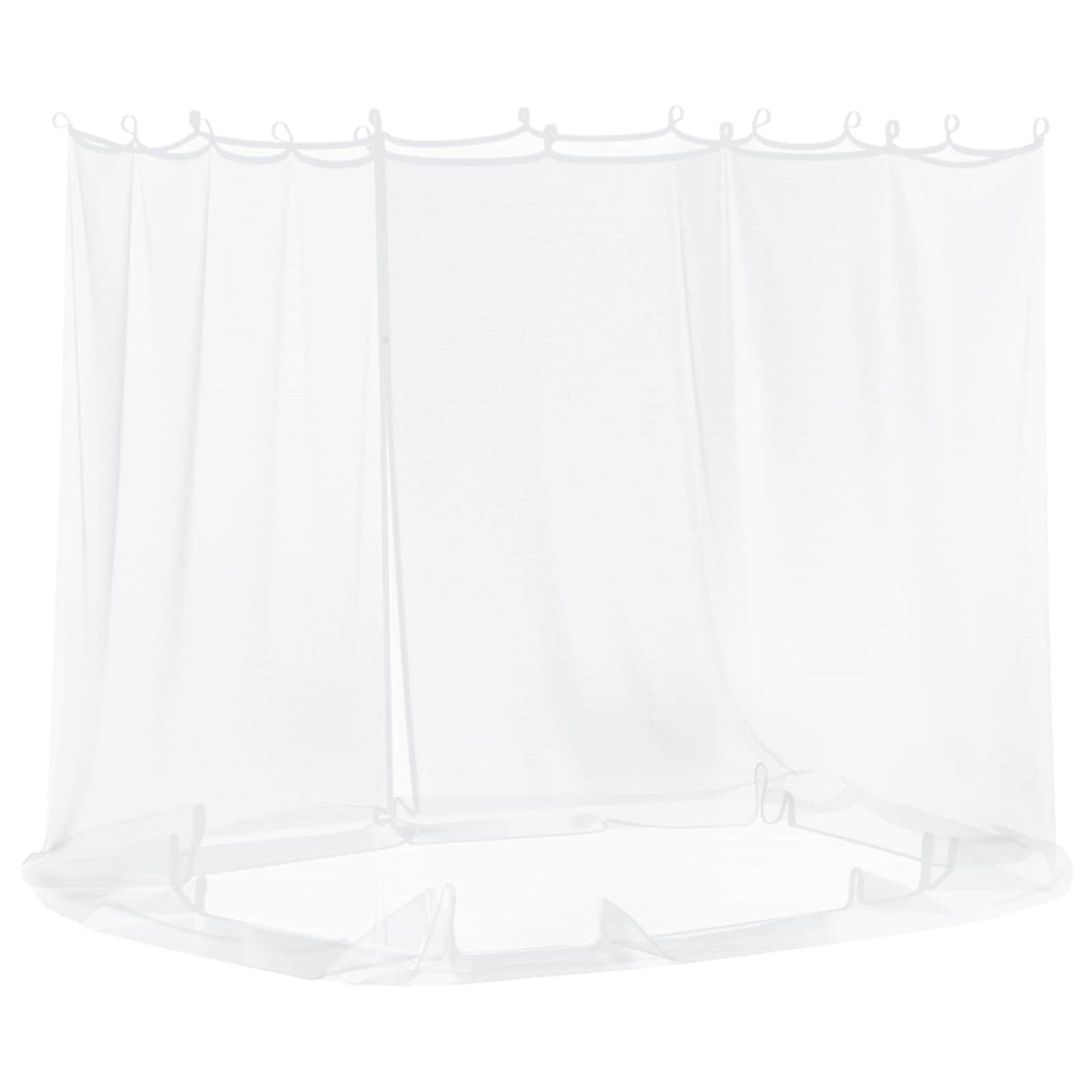 Moskito-Netz für Pavillon 220 Mesh Weiß 2 x 2 x 2 m Polyester