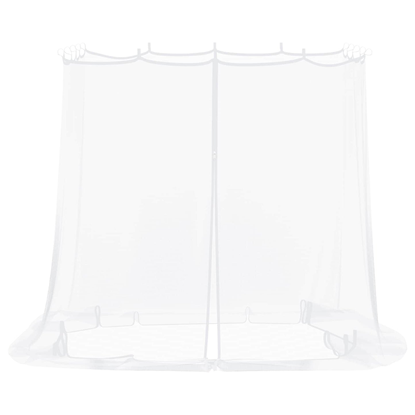 Moskito-Netz für Pavillon 220 Mesh Weiß 2 x 2 x 2 m Polyester