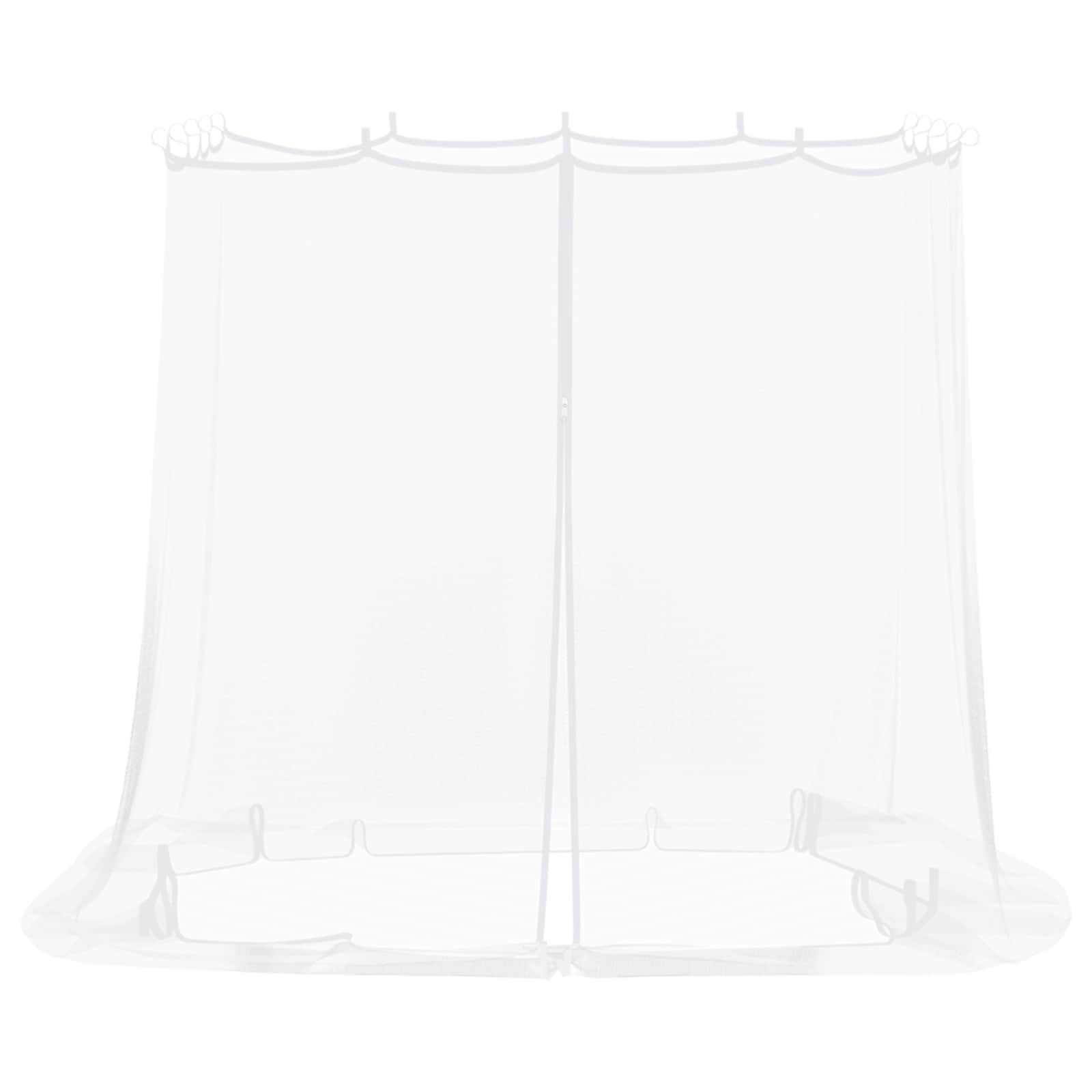Moskito-Netz für Pavillon 220 Mesh Weiß 2 x 2 x 2 m Polyester