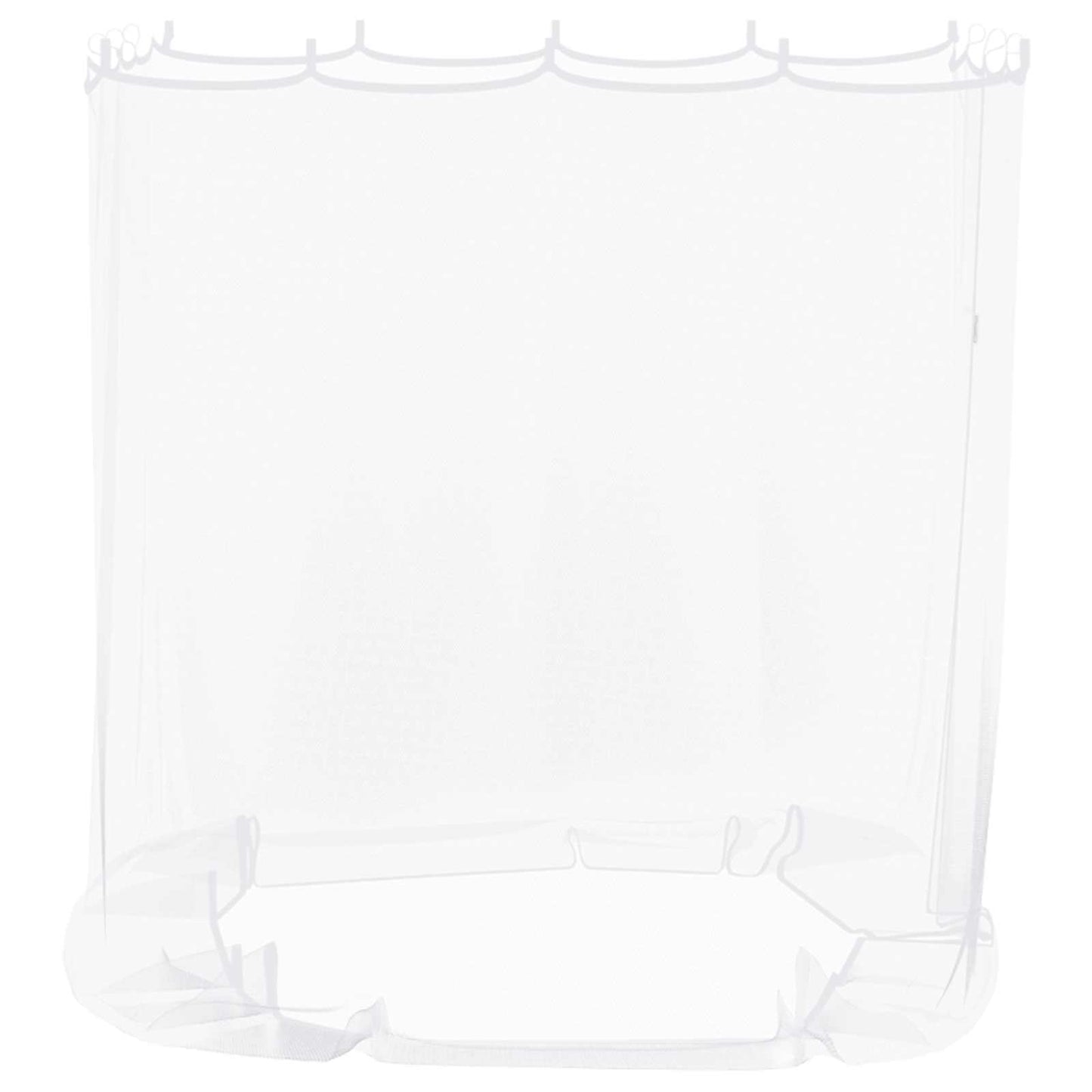 Moskito-Netz für Pavillon 220 Mesh Weiß 2 x 2 x 2 m Polyester