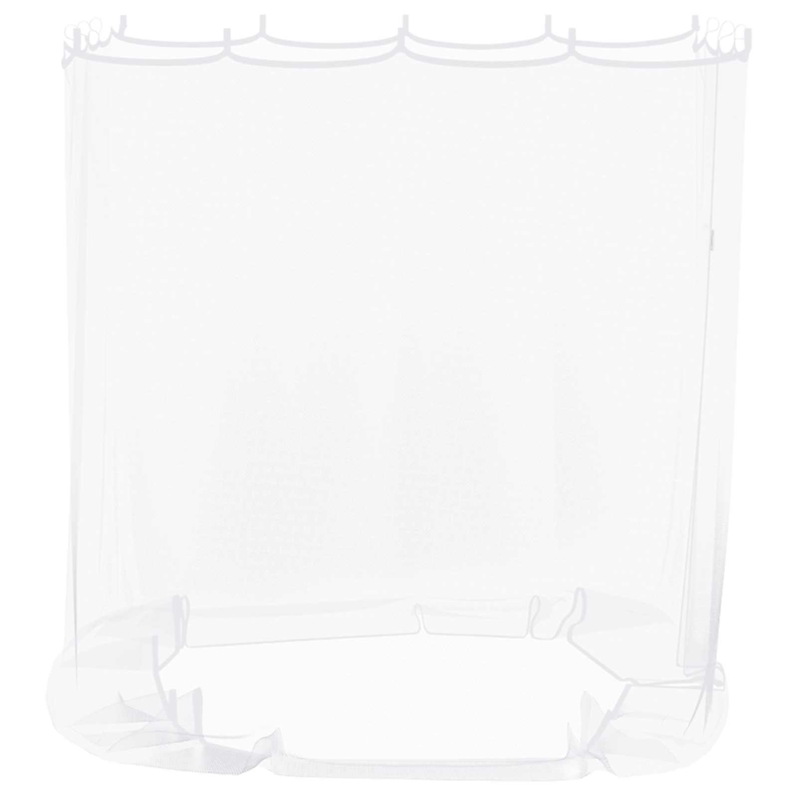 Moskito-Netz für Pavillon 220 Mesh Weiß 2 x 2 x 2 m Polyester
