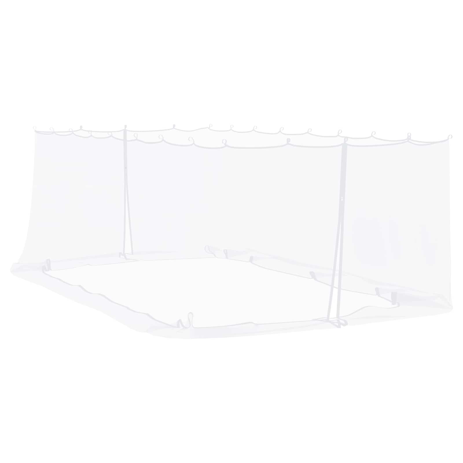Moskito-Netz für Pavillon 220 Mesh Weiß 6 x 3 x 2 m Polyester