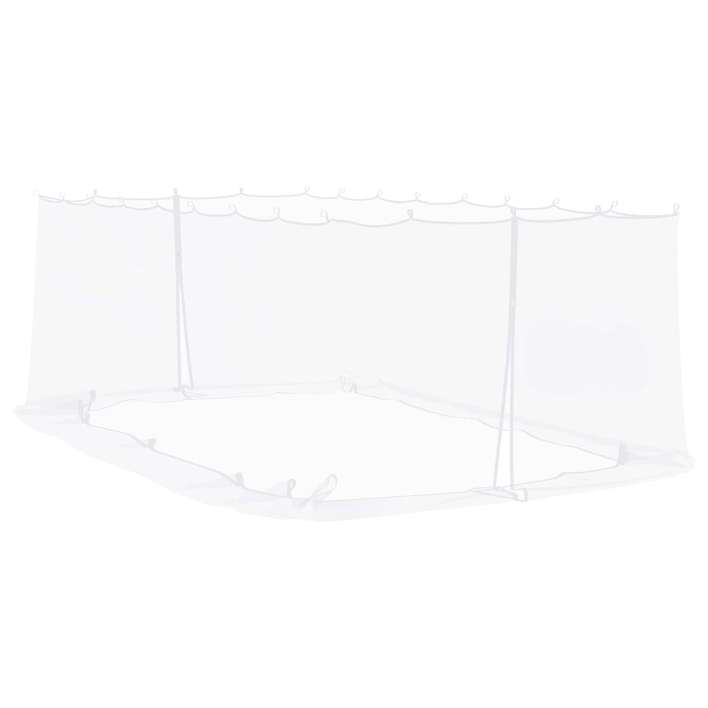 Moskito-Netz für Pavillon 220 Mesh Weiß 6 x 3 x 2 m Polyester