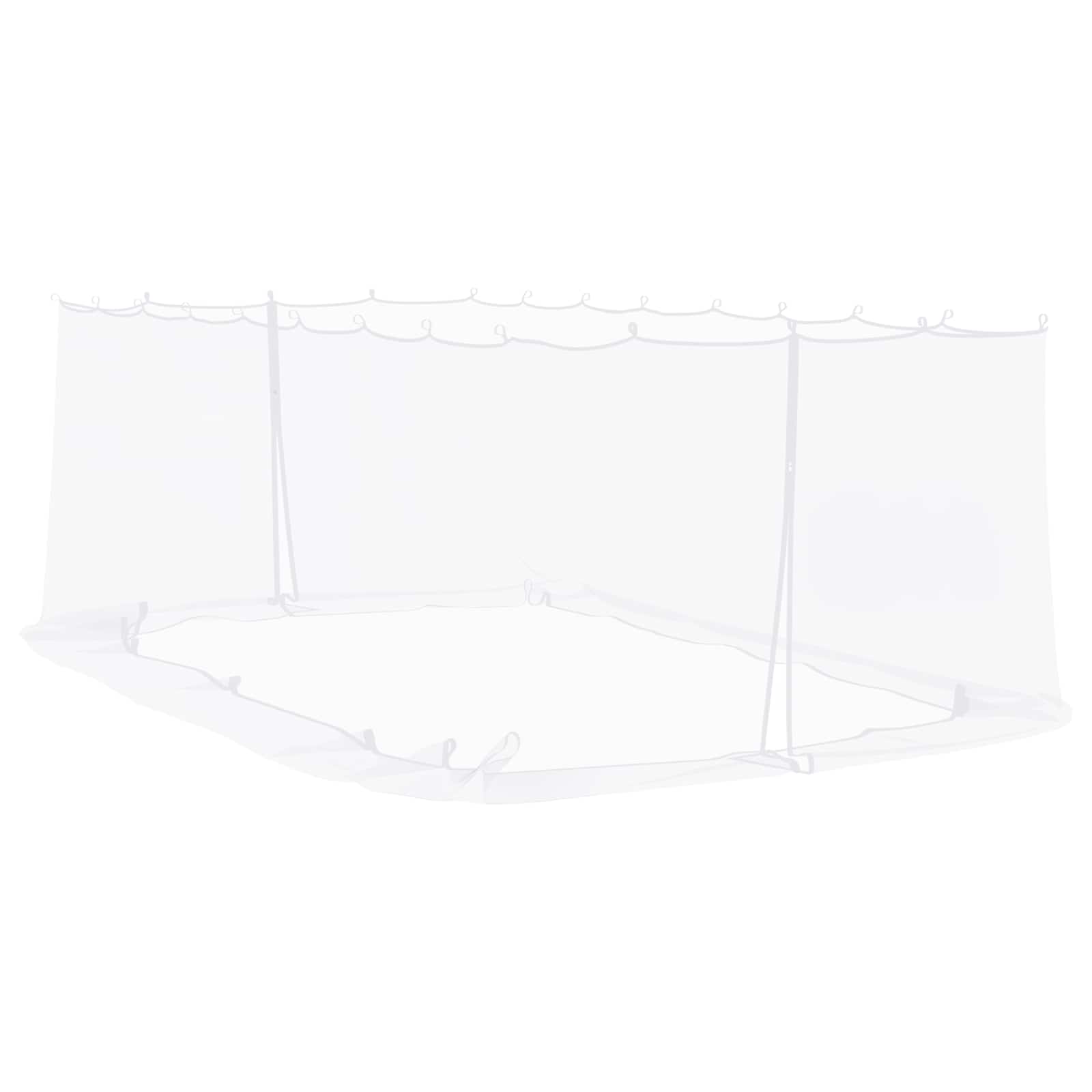 Moskito-Netz für Pavillon 220 Mesh Weiß 6 x 3 x 2 m Polyester