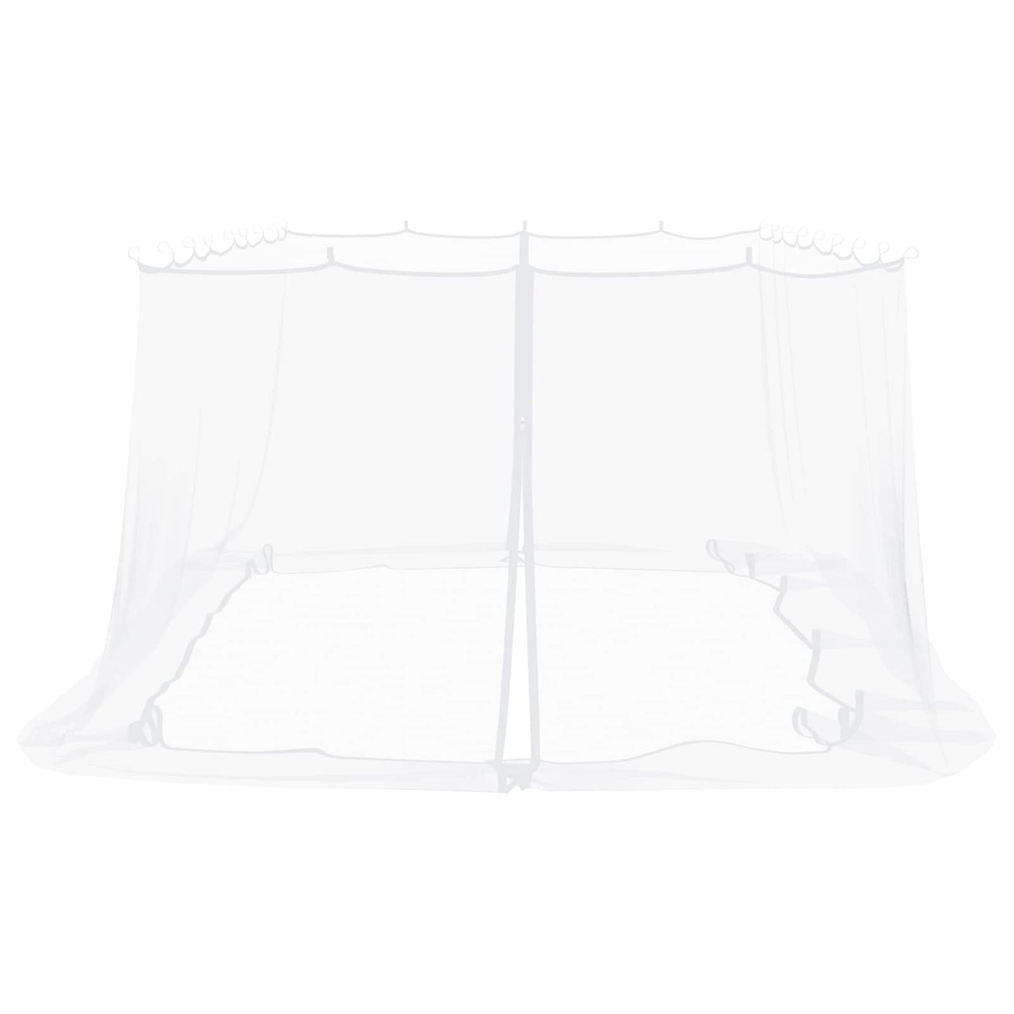 Moskito-Netz für Pavillon 220 Mesh Weiß 6 x 3 x 2 m Polyester