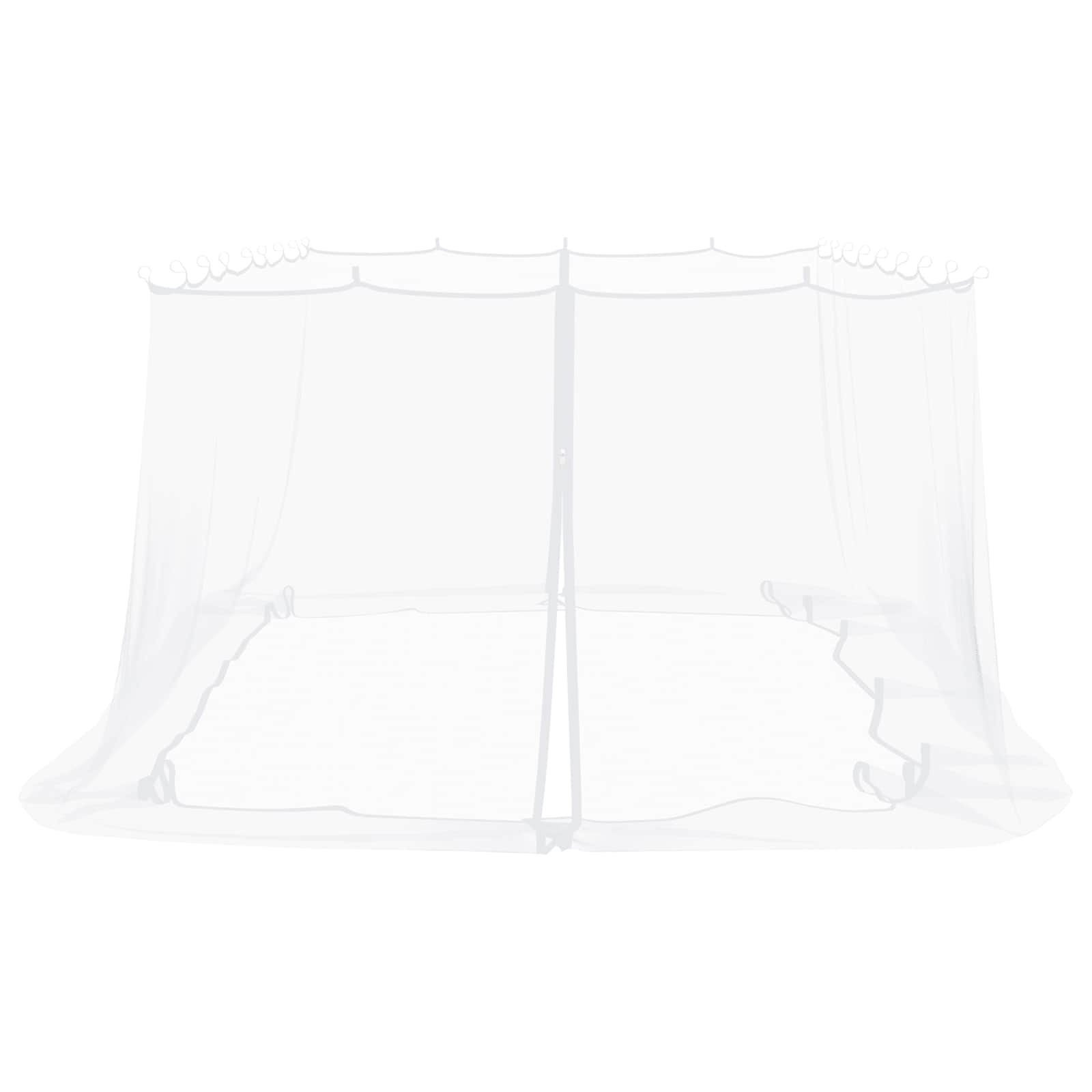 Moskito-Netz für Pavillon 220 Mesh Weiß 6 x 3 x 2 m Polyester