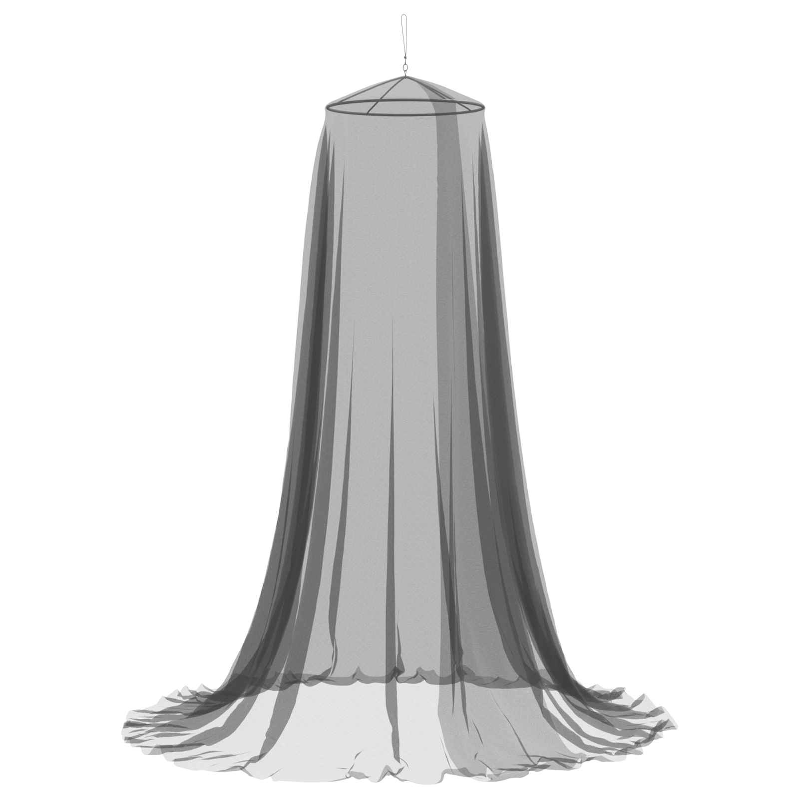 Moskito-Netz für das Bett 156 Mesh Schwarz ⌀56 x 220 cm