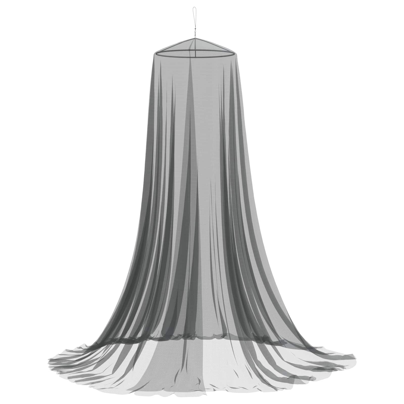 Moskito-Netz für das Bett 3 stk. 156 Mesh Schwarz ⌀56 x 220 cm
