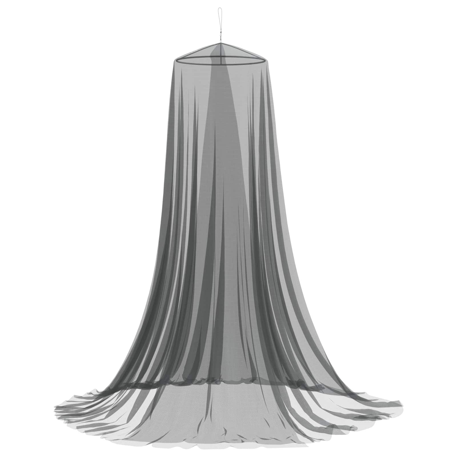 Moskito-Netz für das Bett 3 stk. 156 Mesh Schwarz ⌀56 x 220 cm