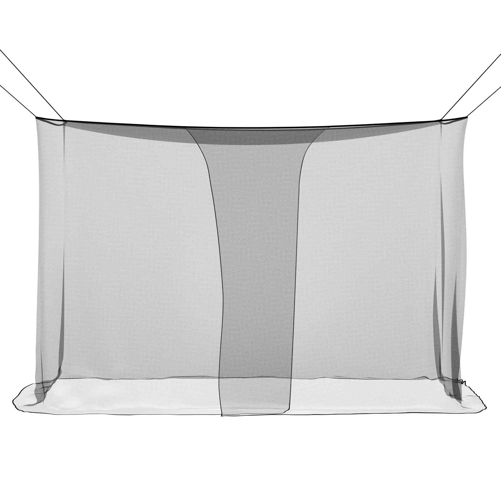 Moskito-Netz für das Bett 3 stk. 156 Mesh Schwarz Polyester