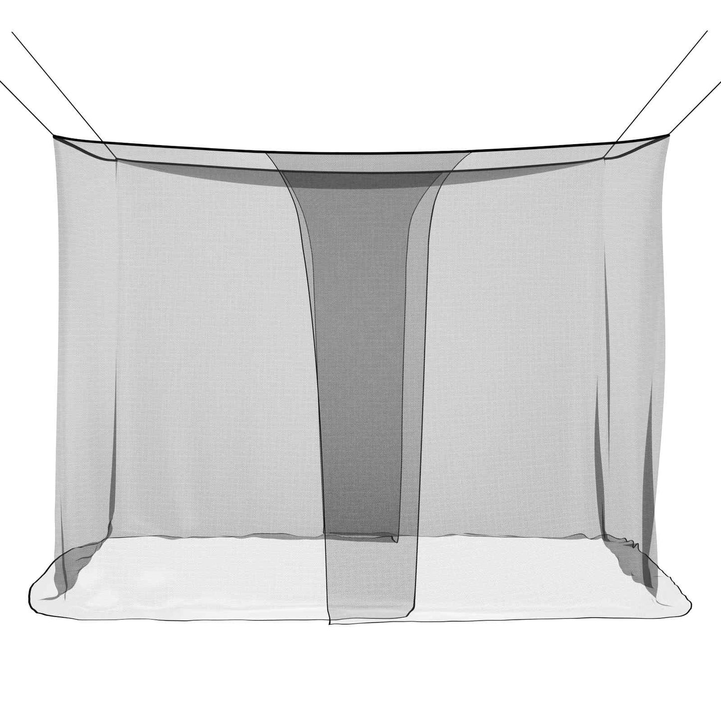 Moskito-Netz für das Bett 3 stk. 156 Mesh Schwarz Polyester