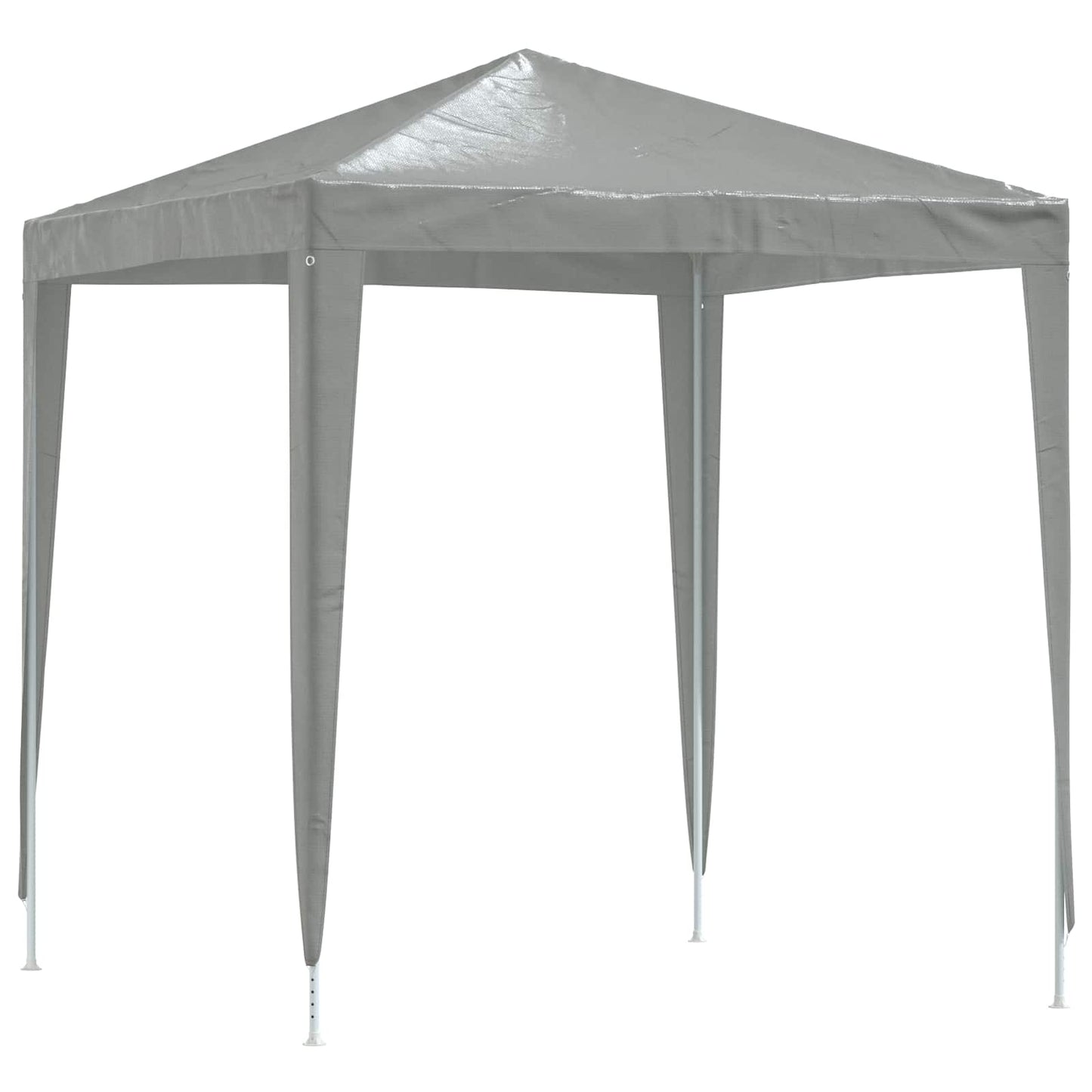 Party-Zelt 200 x 200 x 240 cm Hellgrau PE and Steel