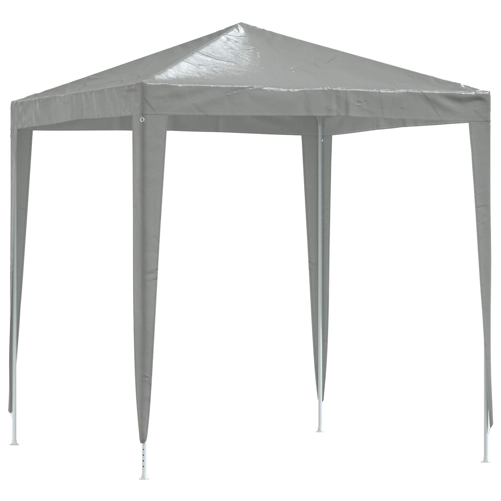 Party-Zelt 200 x 200 x 240 cm Hellgrau PE and Steel