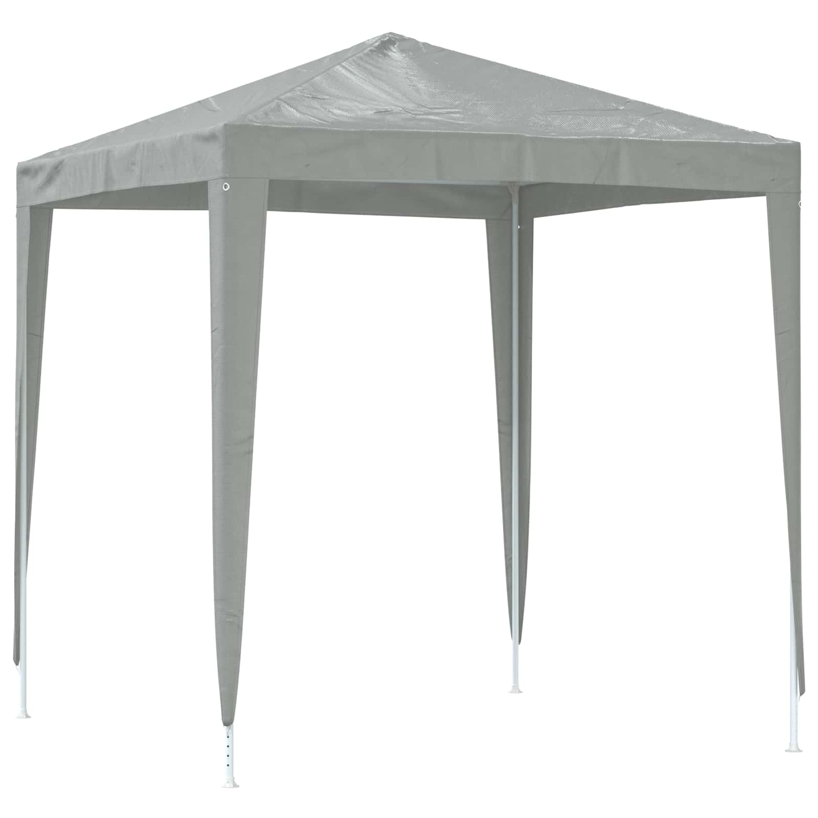 Party-Zelt 200 x 200 x 240 cm Hellgrau PE and Steel
