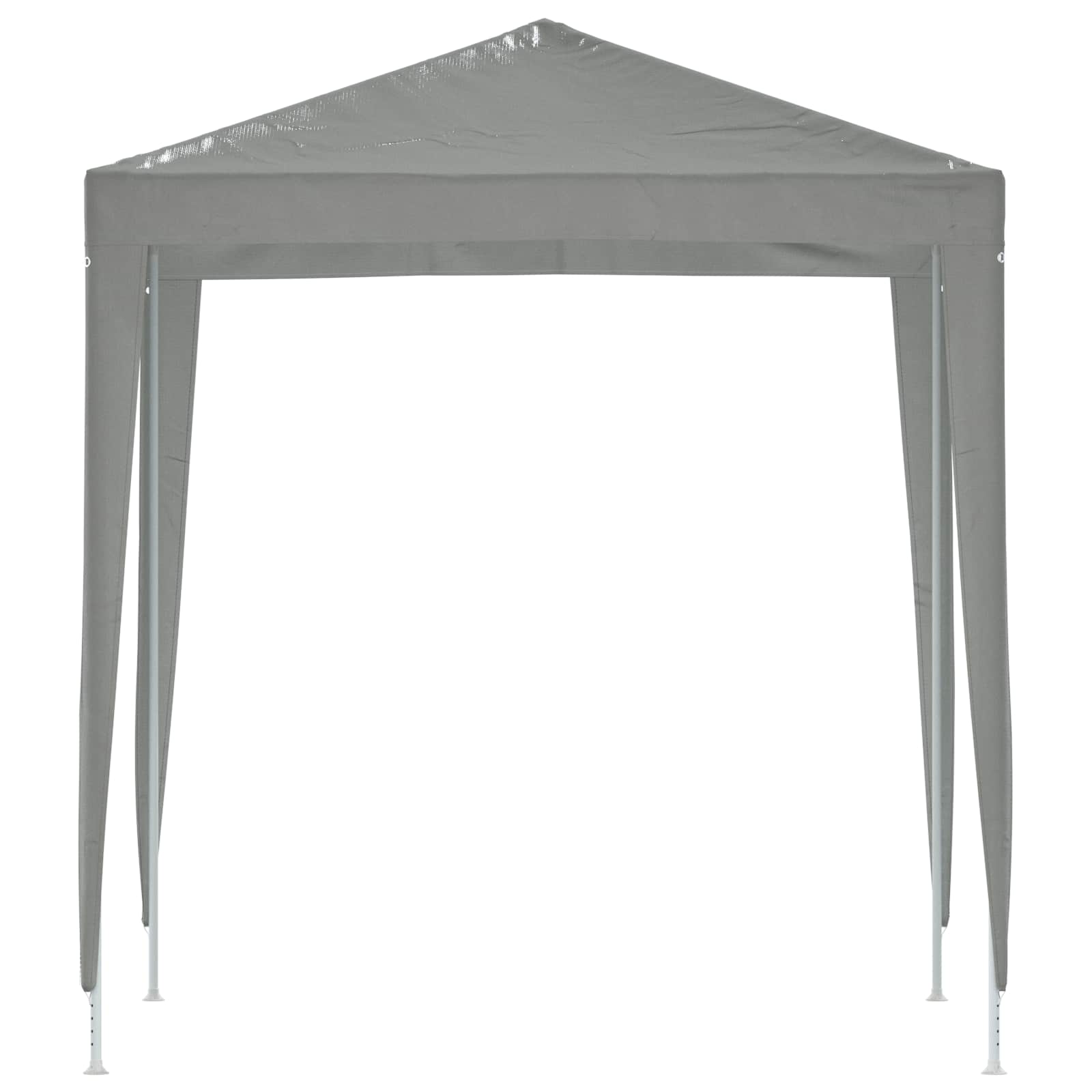Party-Zelt 200 x 200 x 240 cm Hellgrau PE and Steel